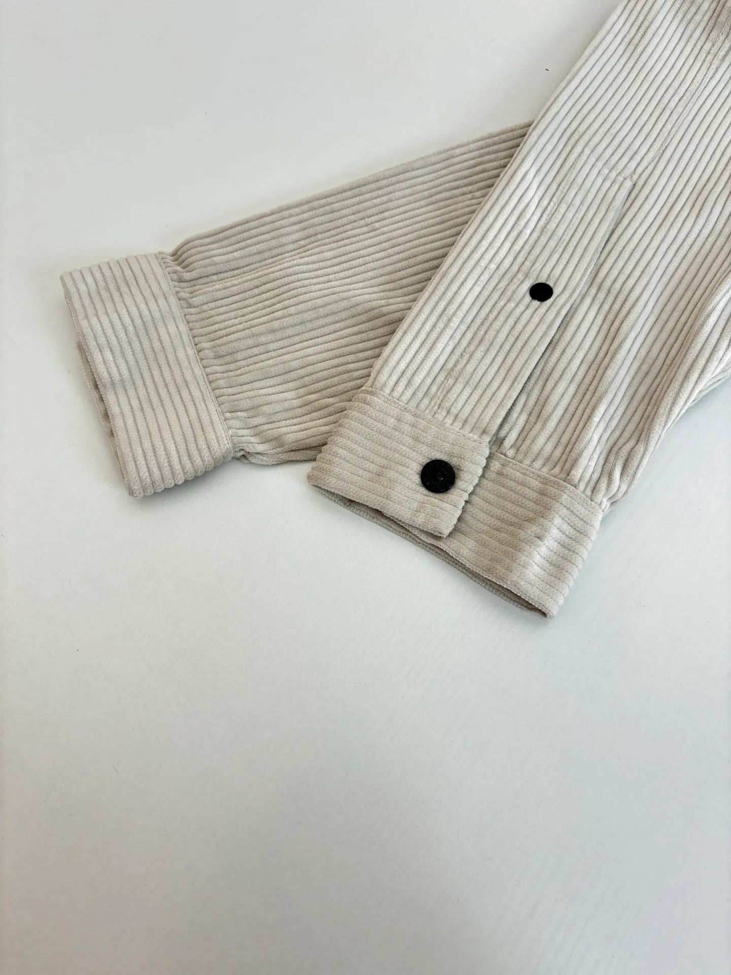 🅿️610 Stone ISLAN*/stone island 23FW solid color corduroy logo armband shirt Size: S/M/L/XL